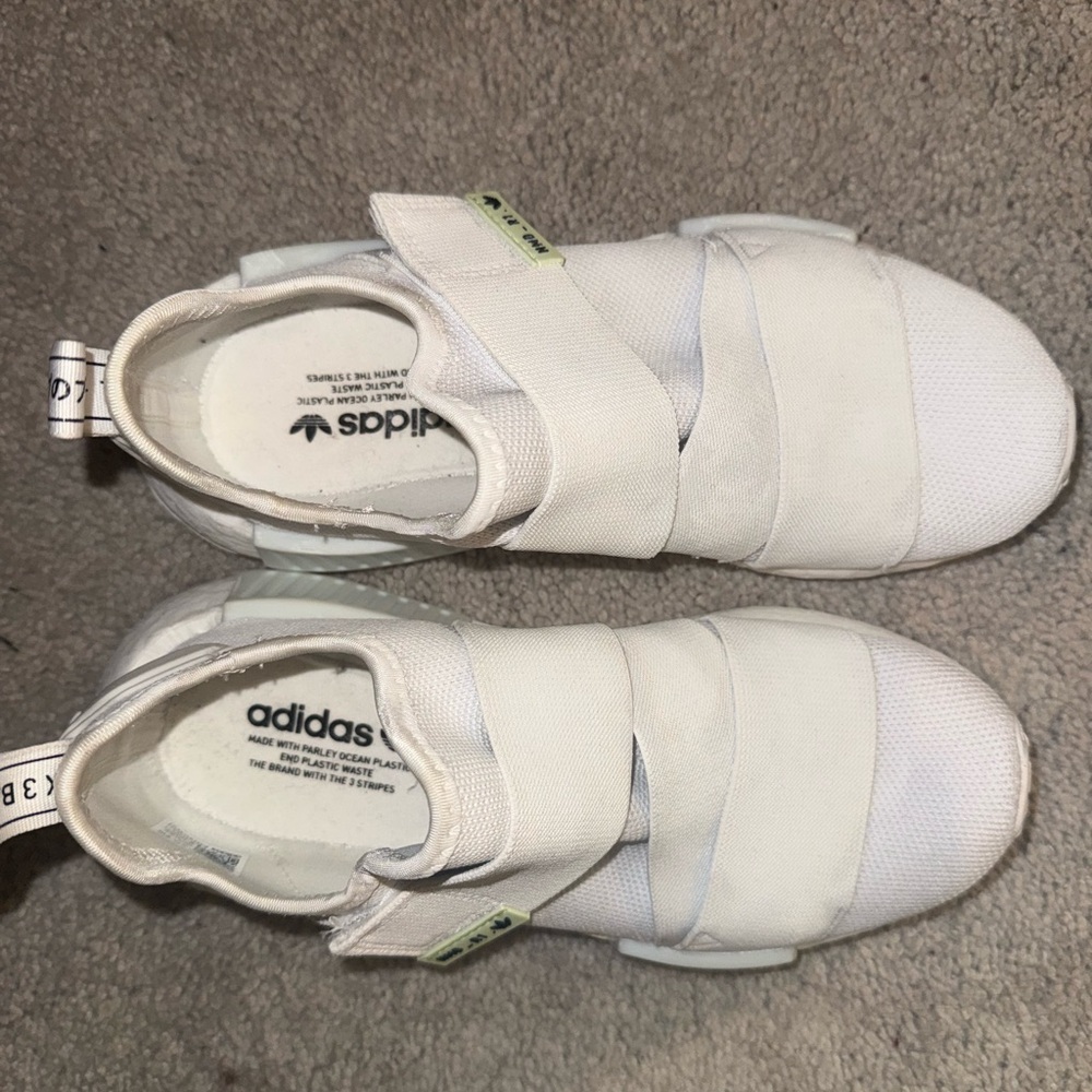 Adidas Solid White NMDs